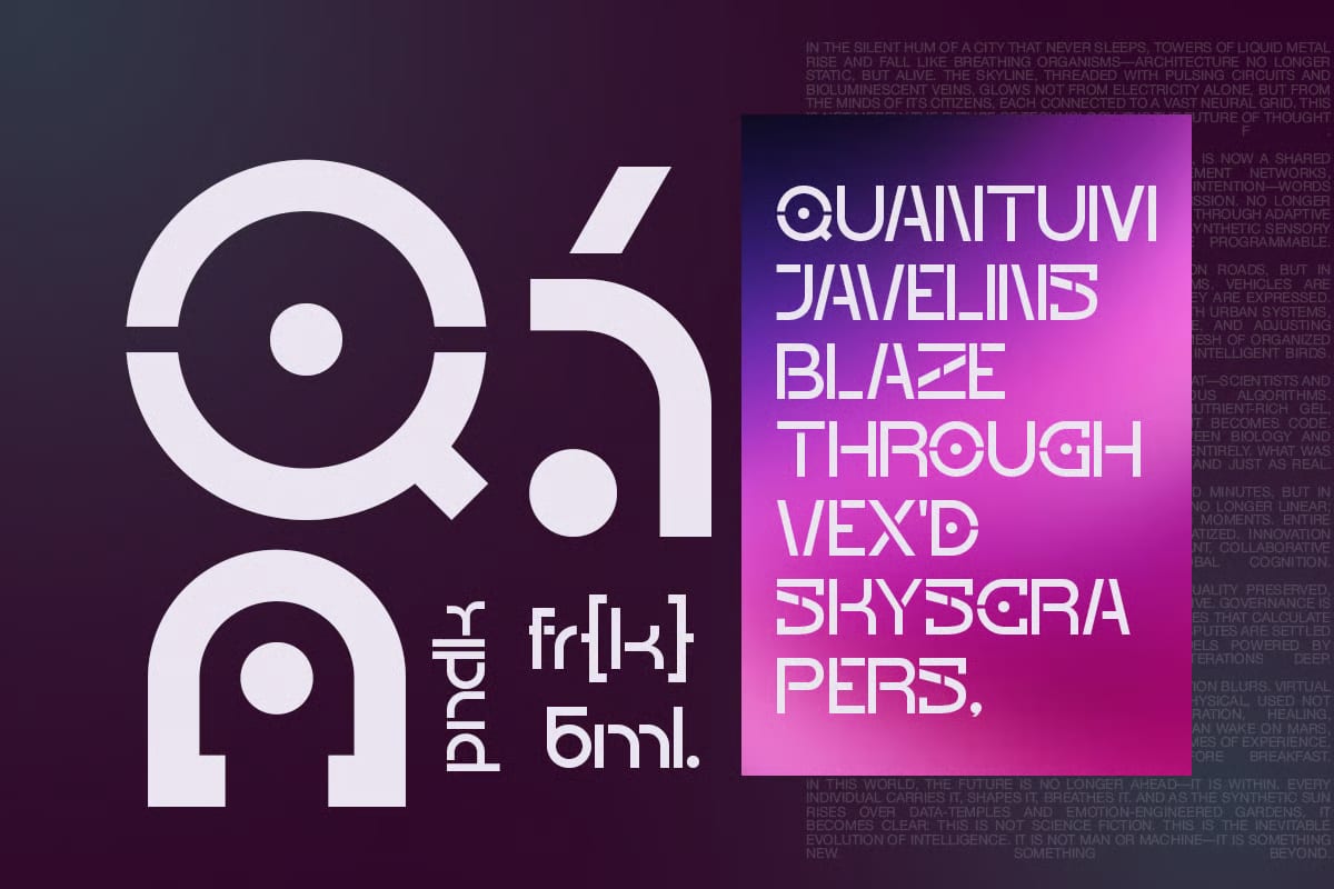 Agalio Free Futuristic Display Font 2