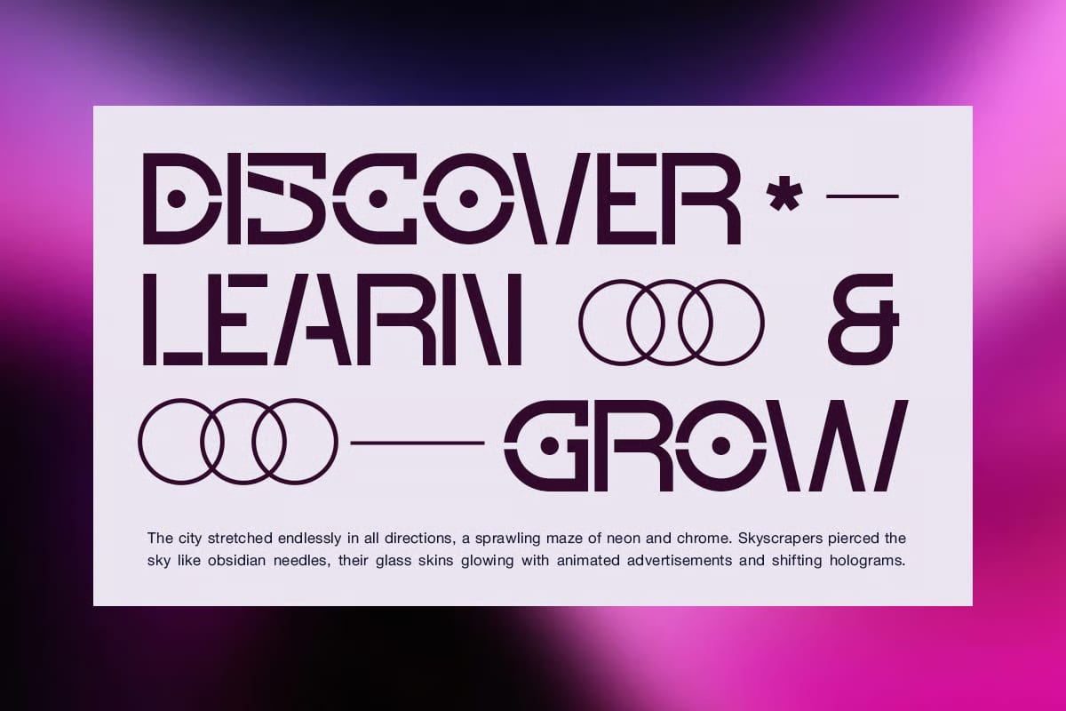 Agalio Free Futuristic Display Font 5