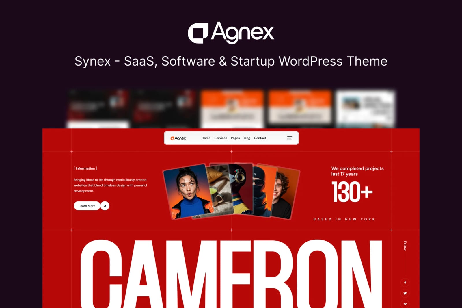Agnex Free Creative Agency & Portfolio WordPress Theme 1