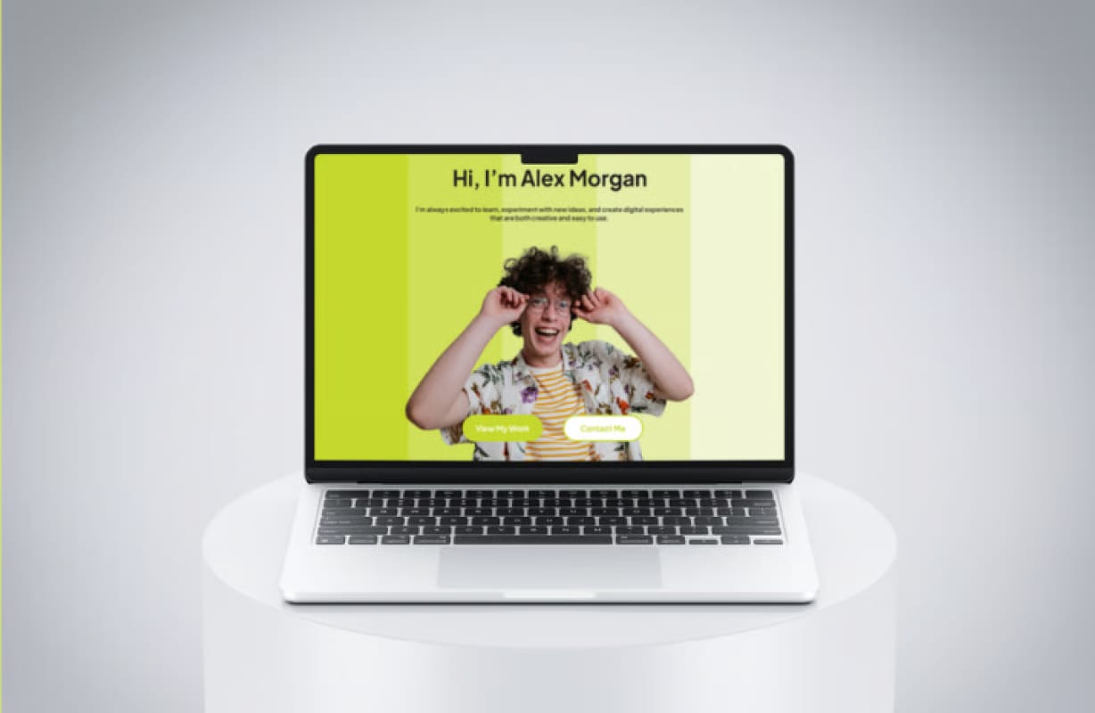 Alex - Free Student Personal Portfolio Landing Page 5