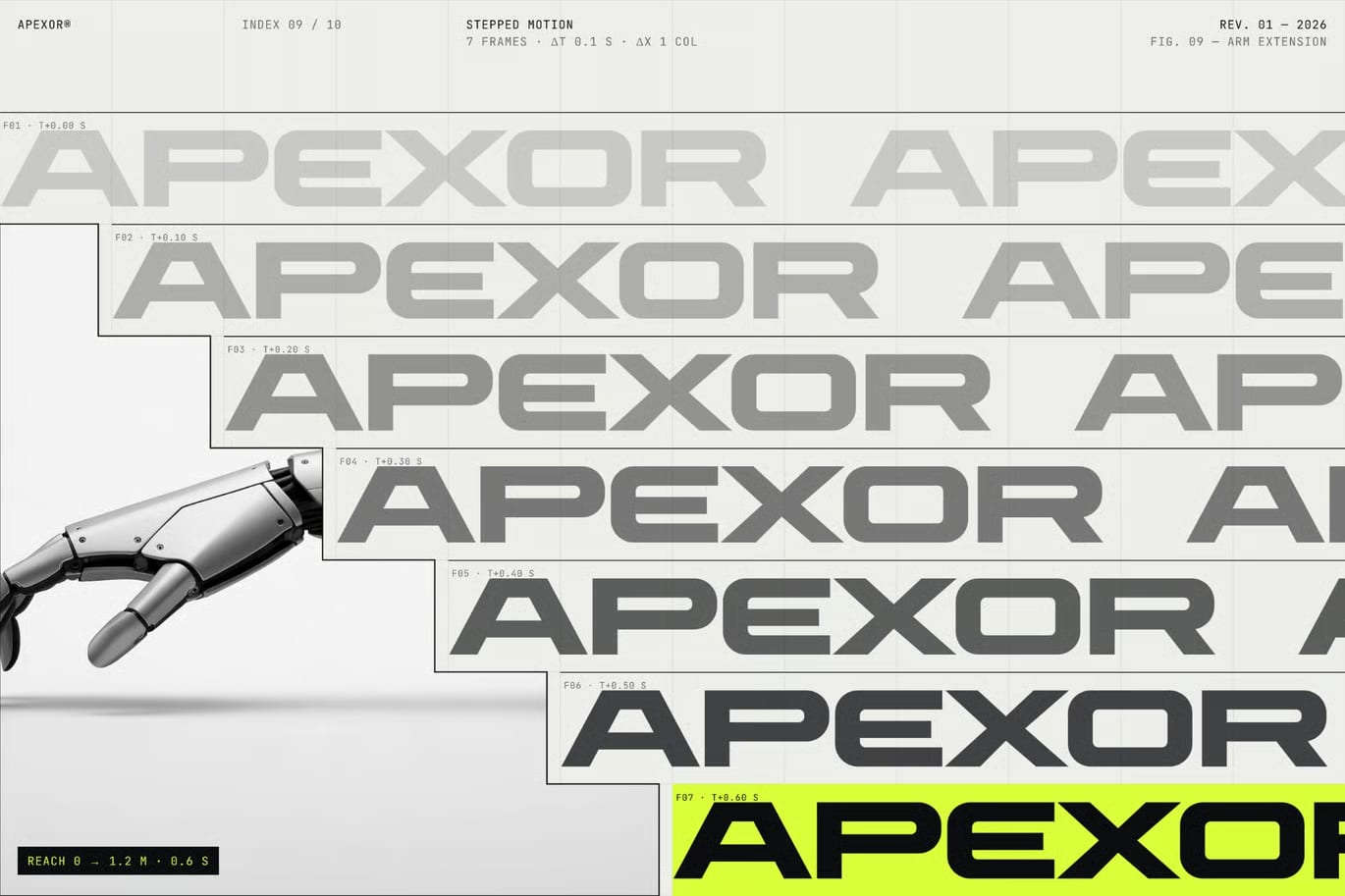 Apexor Free Futuristic Geometric Display Font 8