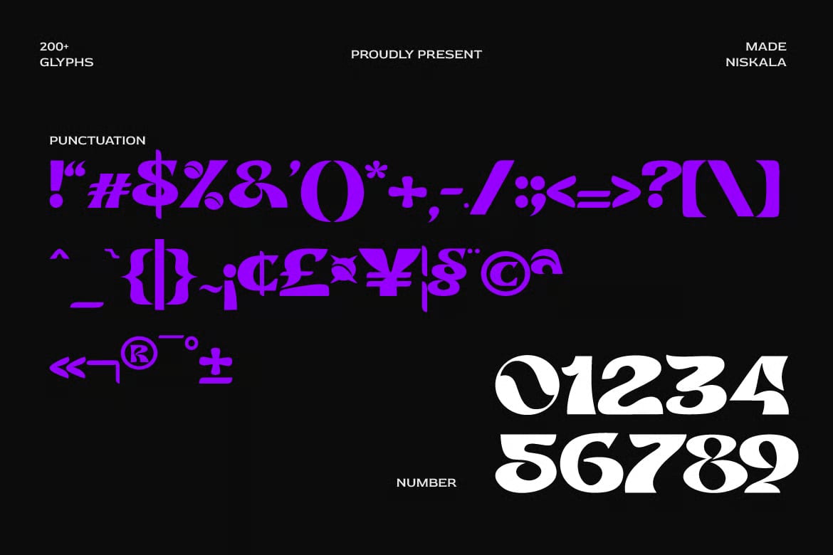 Aster Free Groovy & Liquid Display Typeface 3