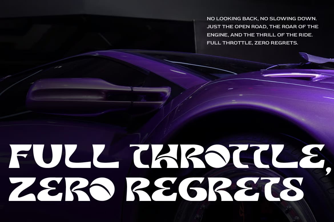 Aster Free Groovy & Liquid Display Typeface 7