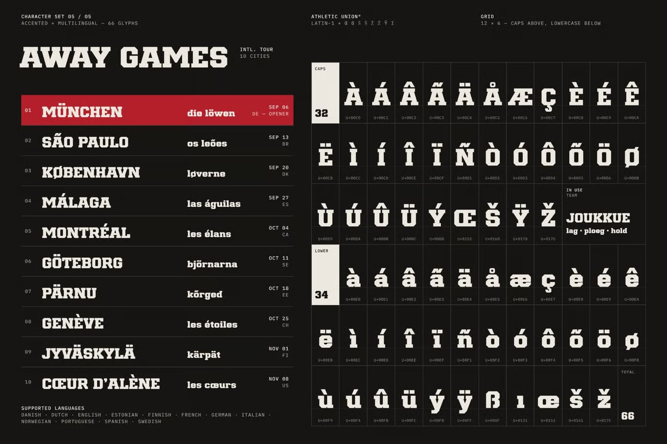 Athletic Union Free College Sports Typeface 3