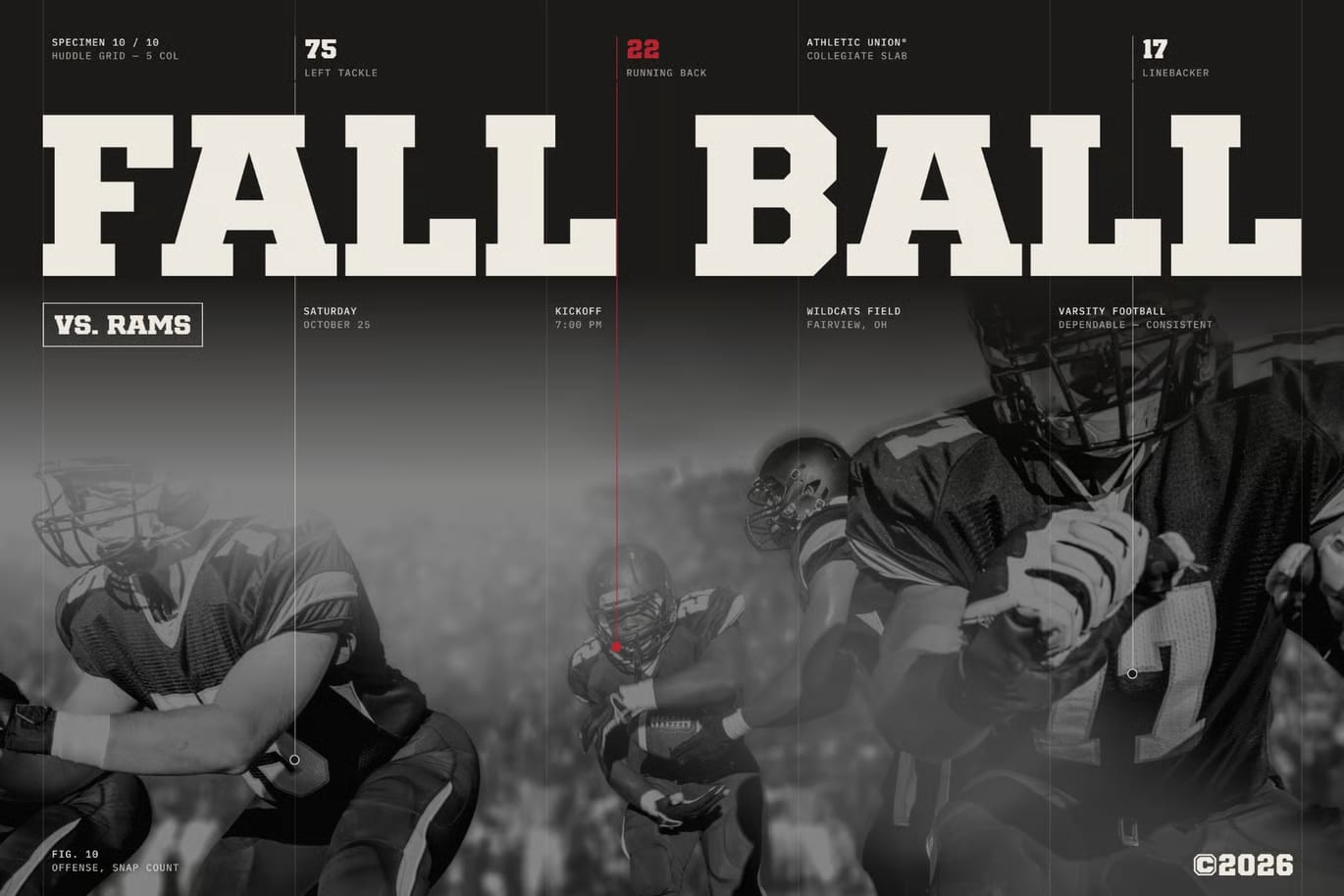 Athletic Union Free College Sports Typeface 8