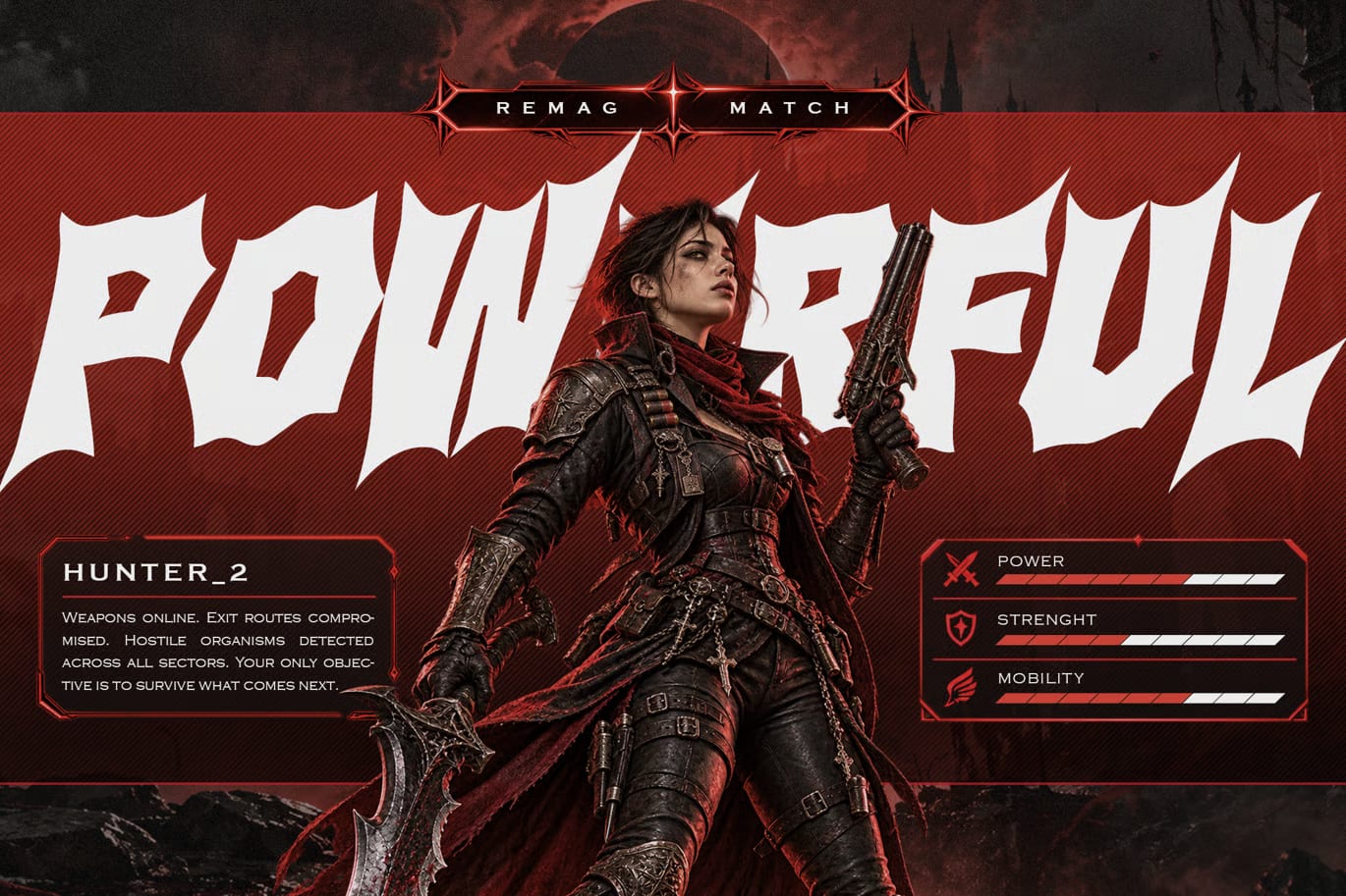Bazhero Free Sharp Action Horror Fantasy Game Font 2