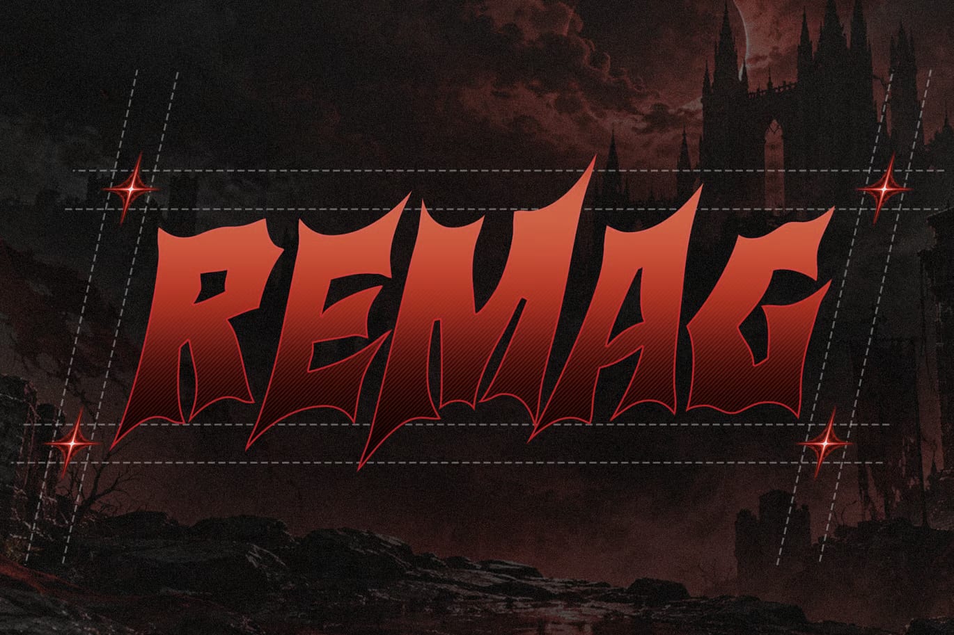 Bazhero Free Sharp Action Horror Fantasy Game Font 3