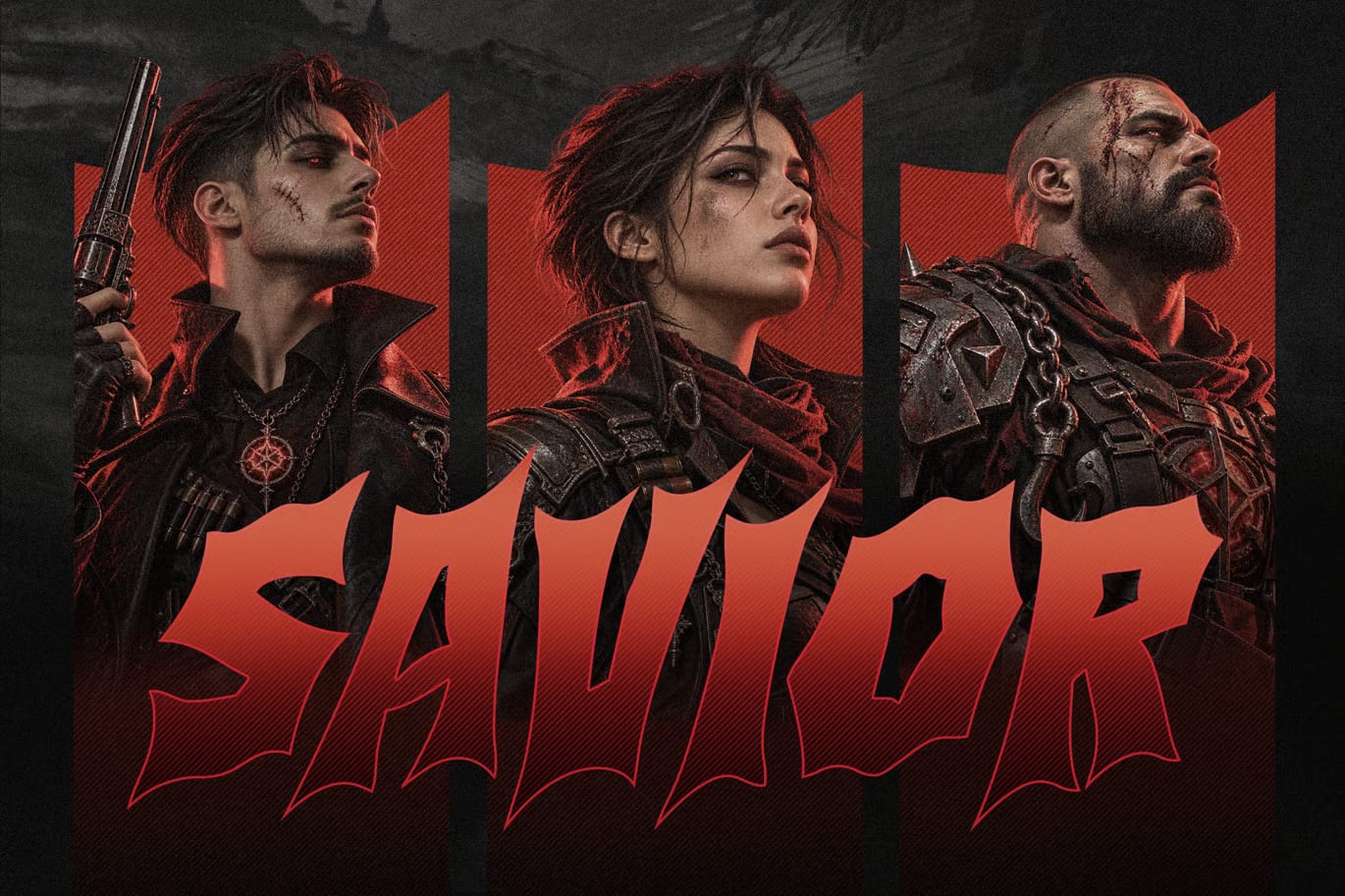 Bazhero Free Sharp Action Horror Fantasy Game Font 4