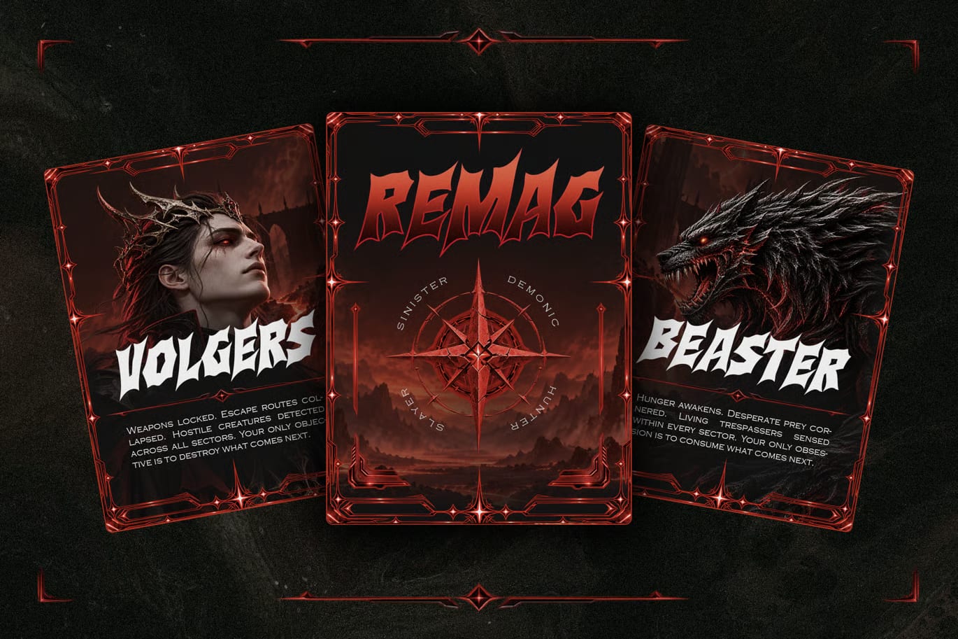 Bazhero Free Sharp Action Horror Fantasy Game Font 5