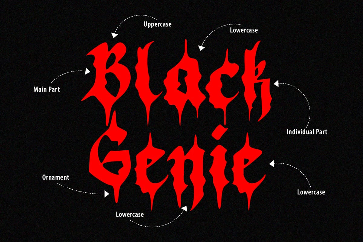 Black Demon Free Modern Blackletter Font 2