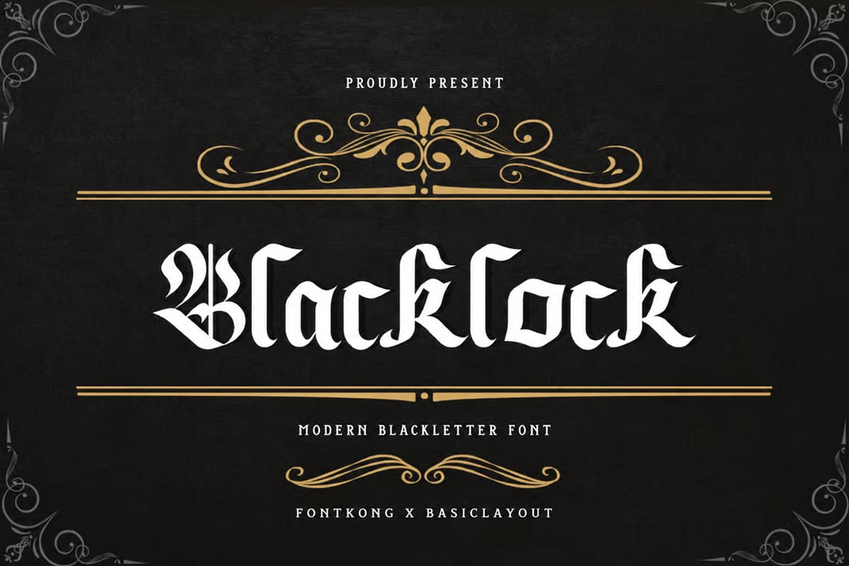 Blacklock Free Modern Blackletter Font 1
