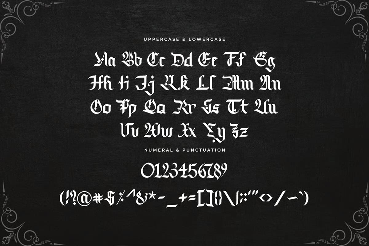 Blacklock Free Modern Blackletter Font 4