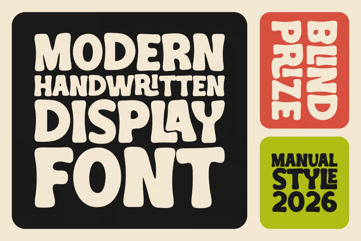 Blind Prize Free Modern Hand Display Font 3