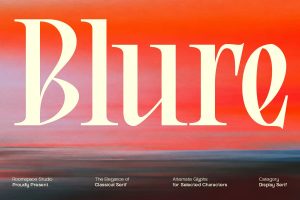 Blure Free High Contrast Editorial Serif Font 1