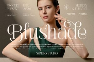 Blushade Free Elegant Modern Serif Branding Font 1
