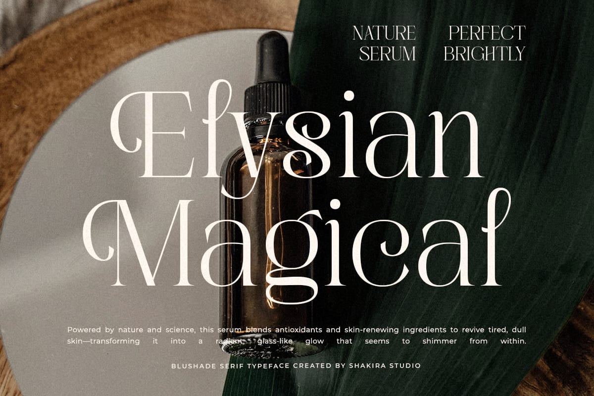 Blushade Free Elegant Modern Serif Branding Font 2
