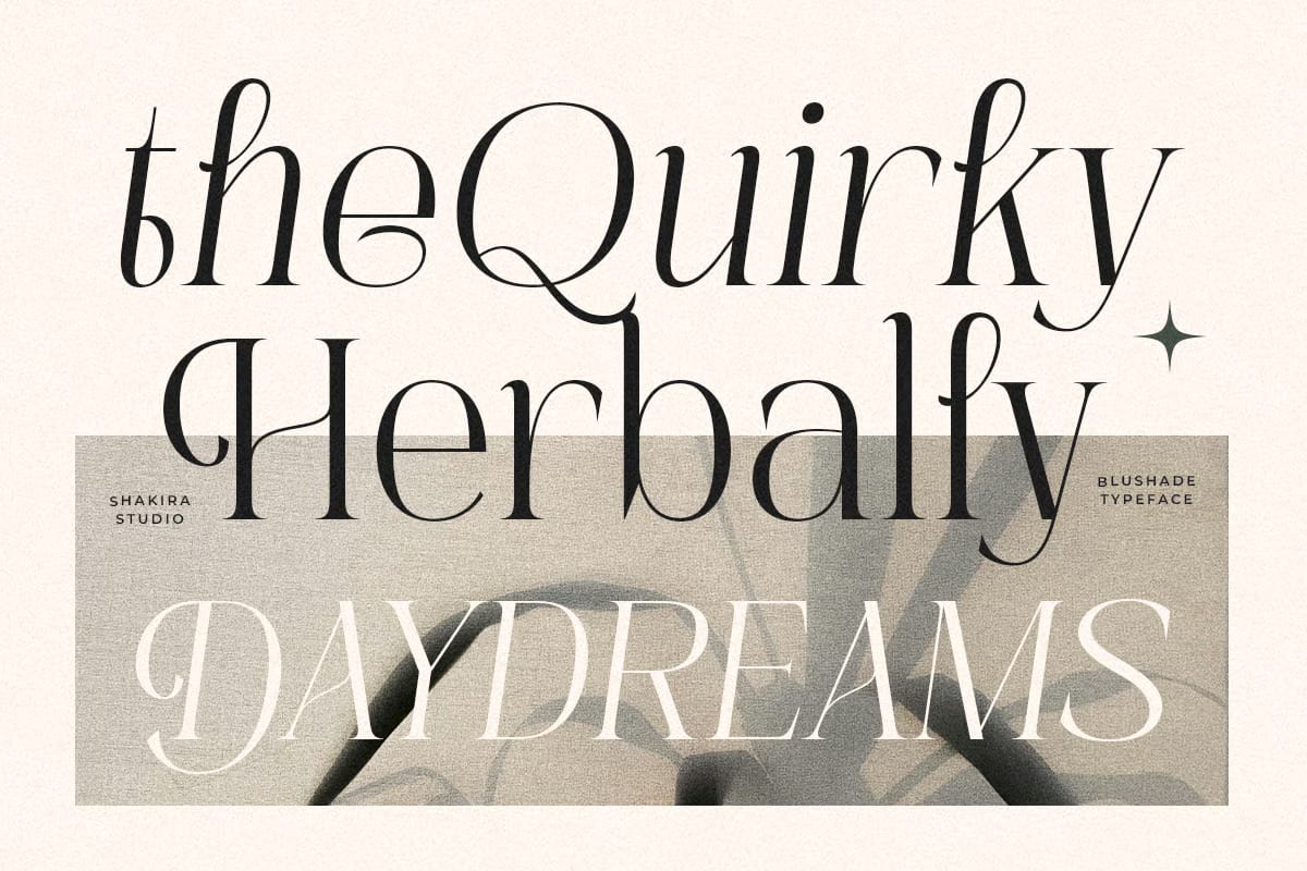 Blushade Free Elegant Modern Serif Branding Font 5