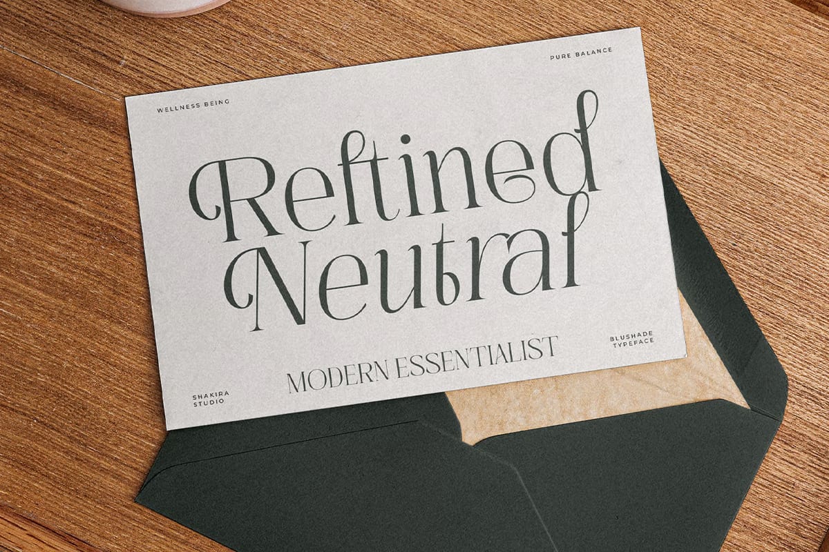 Blushade Free Elegant Modern Serif Branding Font 7