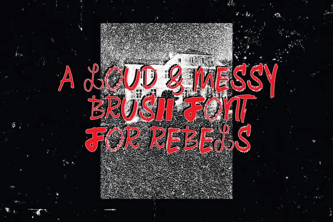 Broken Rules Free Ugly Mix Font 4