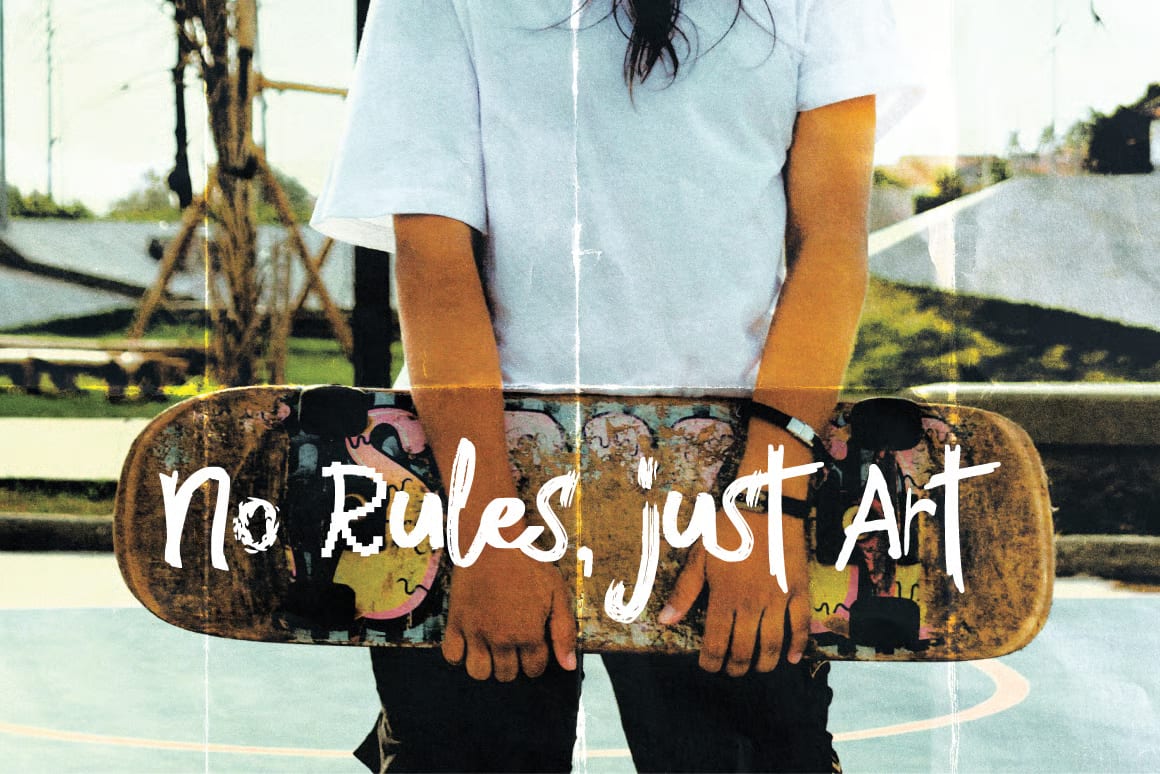 Broken Rules Free Ugly Mix Font 5