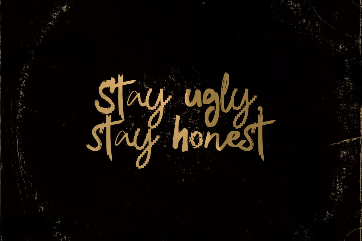 Broken Rules Free Ugly Mix Font 7