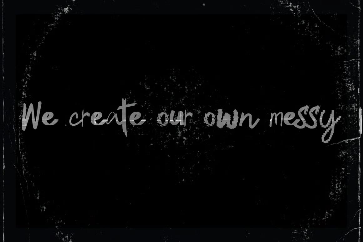 Broken Rules Free Ugly Mix Font 8
