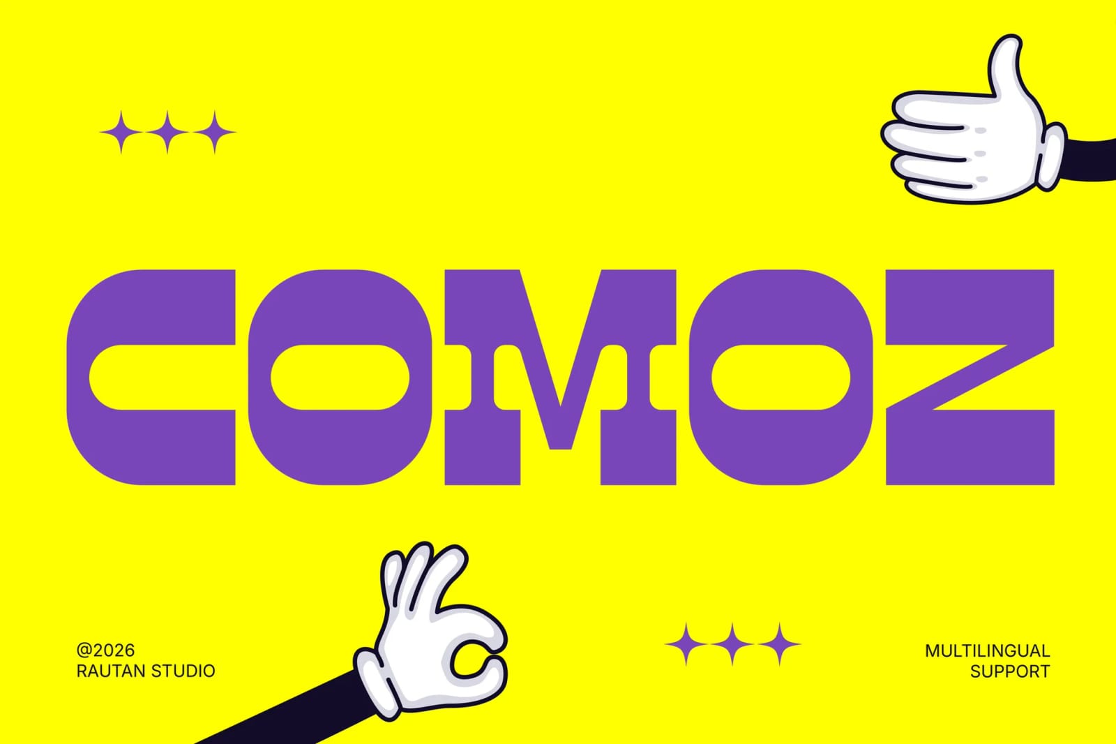Comoz – Free Playful Bold Display Font 1