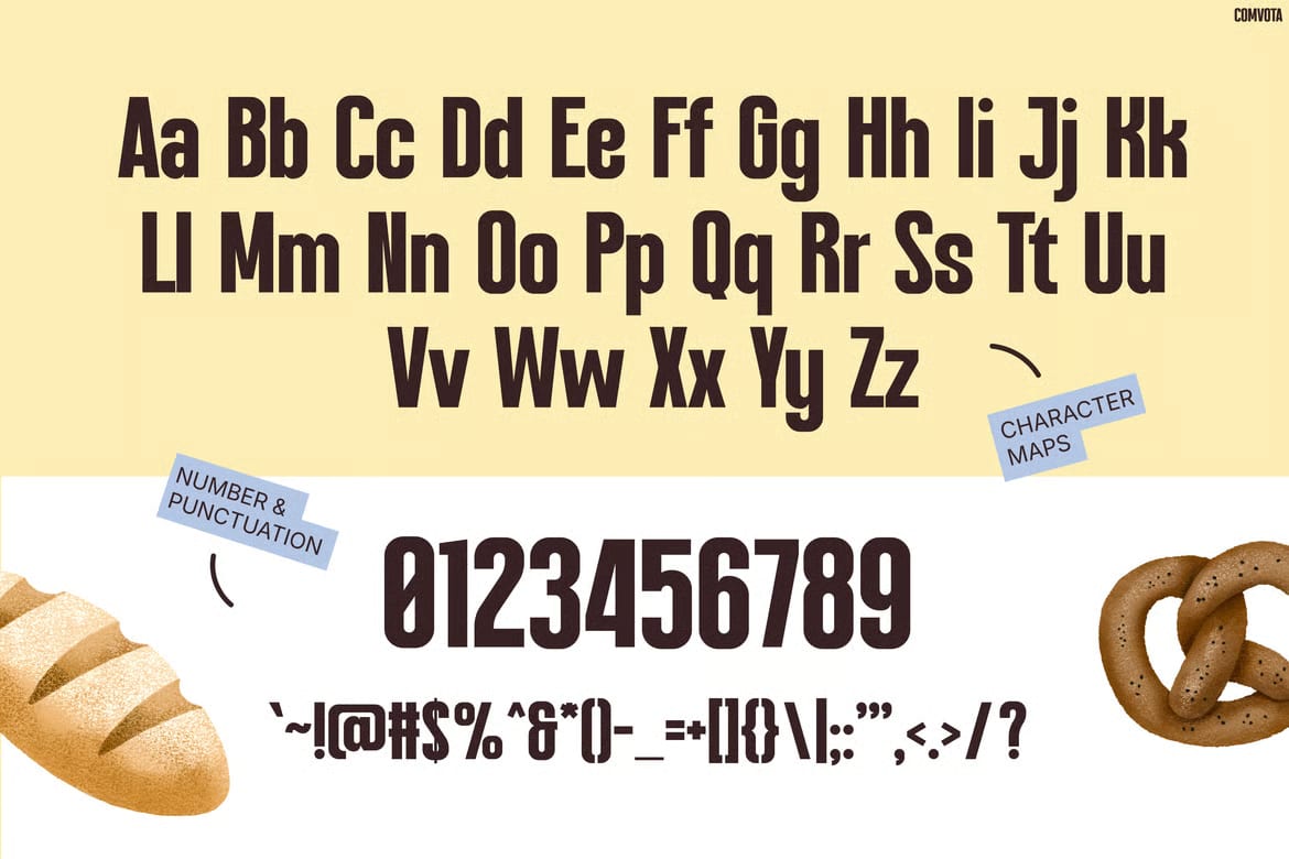 Comvota Free Bold Condensed Display Font 2
