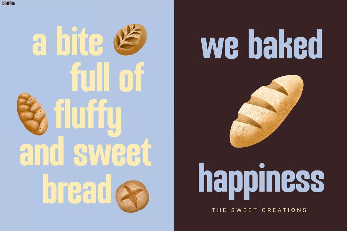 Comvota Free Bold Condensed Display Font 4