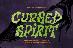 Cursed Spirit Free Bloody Bold Font 1
