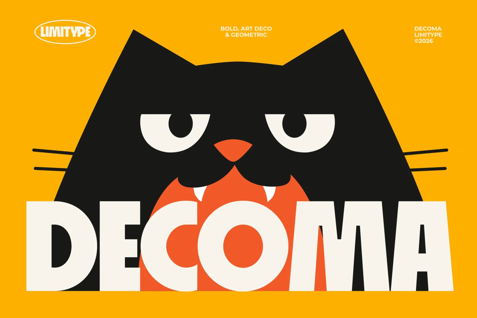 Decoma Free Bold Geometric Font 1
