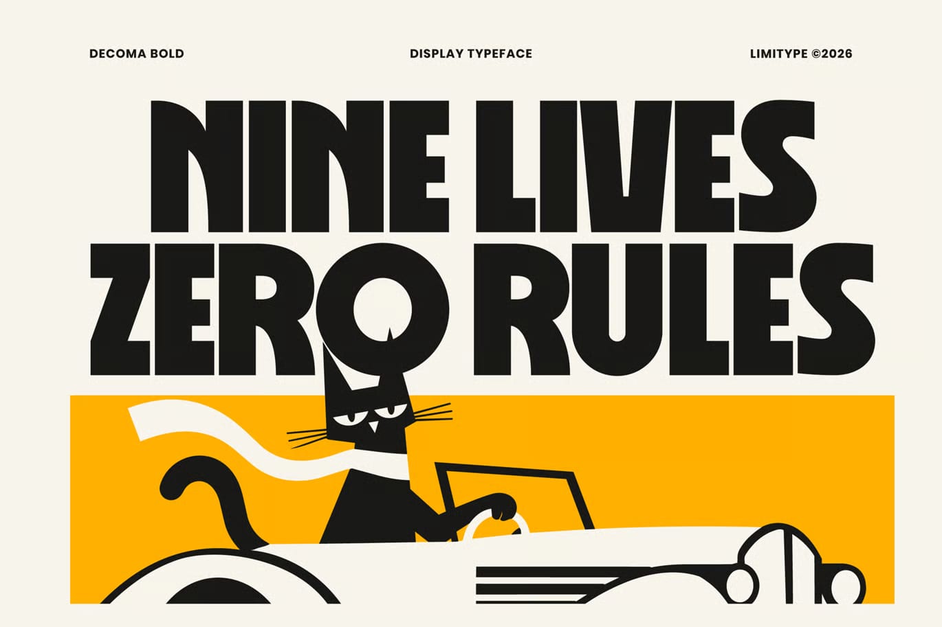 Decoma Free Bold Geometric Font 2