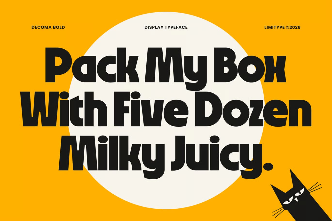 Decoma Free Bold Geometric Font 3