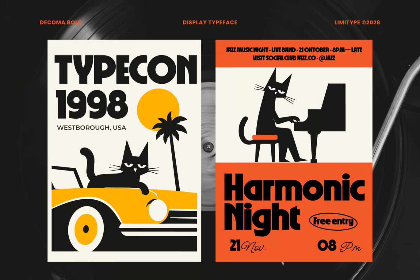 Decoma Free Bold Geometric Font 8