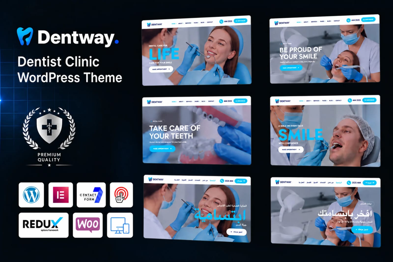 Dentway Free Dentist Clinic WordPress Theme 1