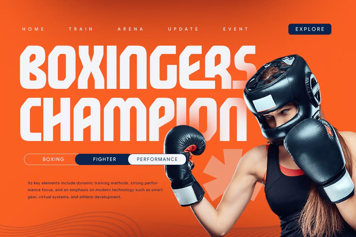Earth Free Technology Sport Font 6