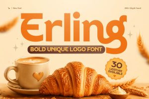 Erling Free Bold Unique Logo Font 1