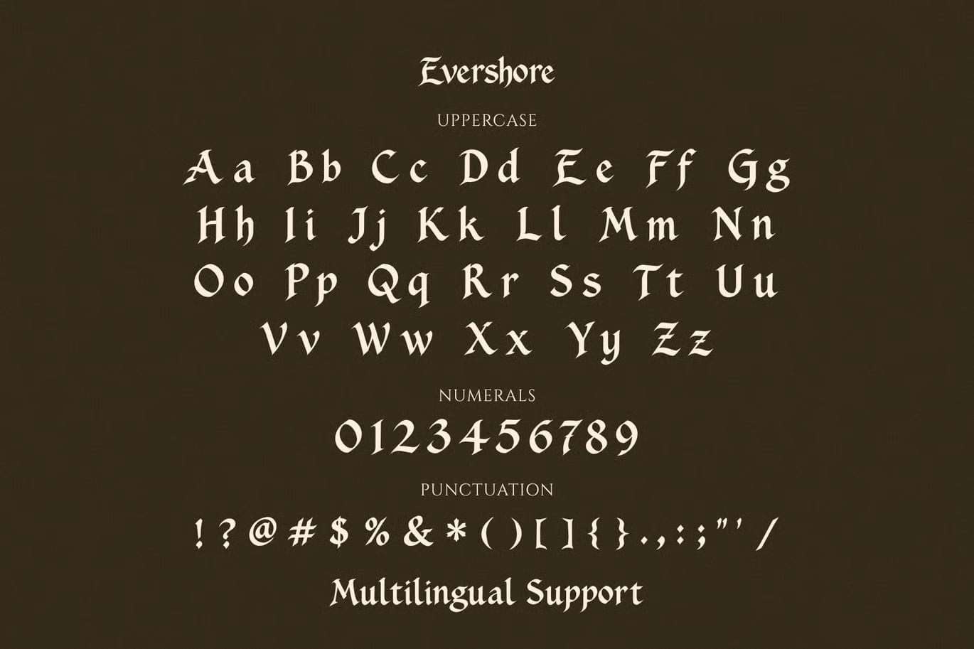 Evershore Free Elegant Display Typeface 8