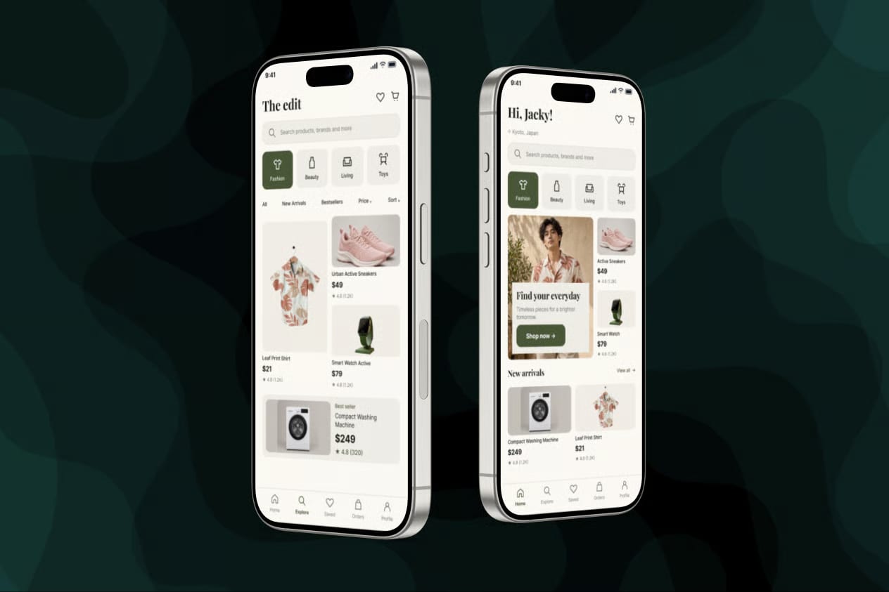 Fashion Free E-Commerce Mobile App 2