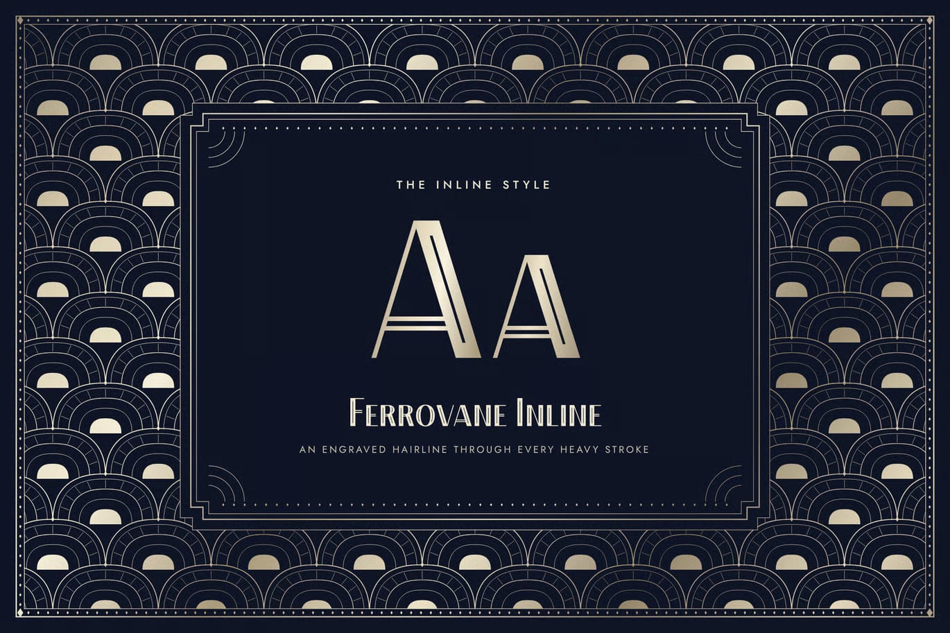 Ferrovane Free Font - Art Deco Display 7