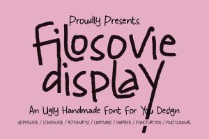 Filosovie Free Ugly Handmade Font 1