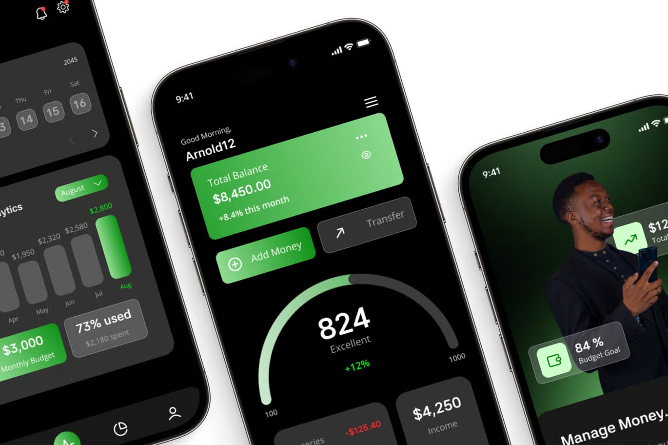 Finance Management Free Mobile App UI Kit 3