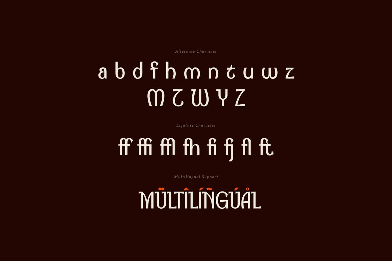 Fjorda - Free Medieval Modern Font 8