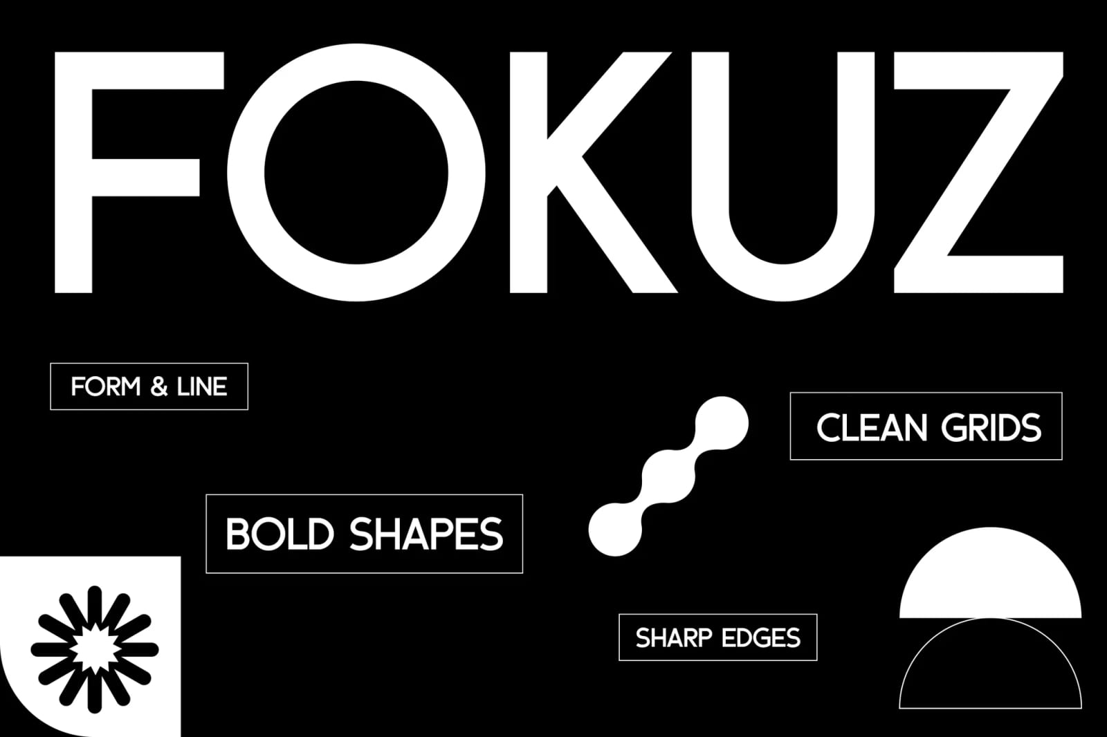 Fokuz Free Bauhaus Geometric Display Font 1