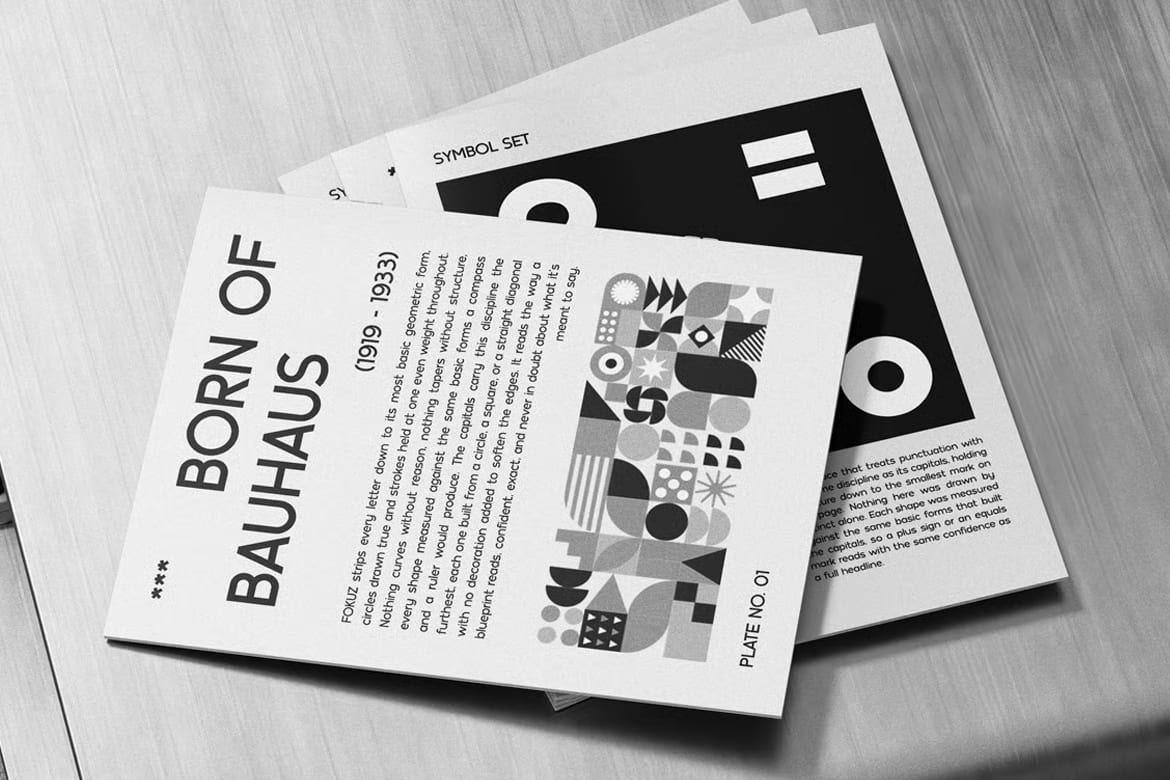 Fokuz Free Bauhaus Geometric Display Font 6