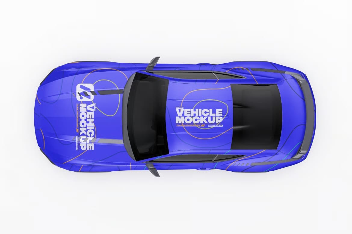 Free 2026 Muscle Performance Coupe Wrap Mockup Set 6
