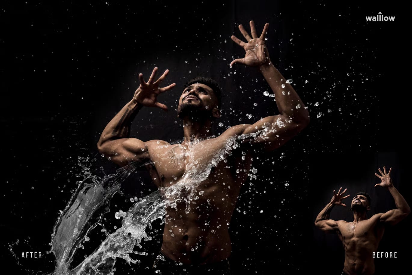 Free 8 Realistic Water Splash Photoshop Brushes (ABR) 2