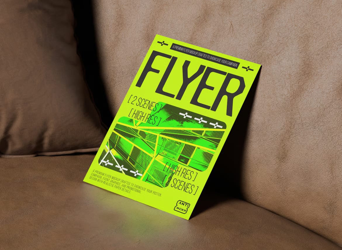 Free A5 Flyer Mockup 2