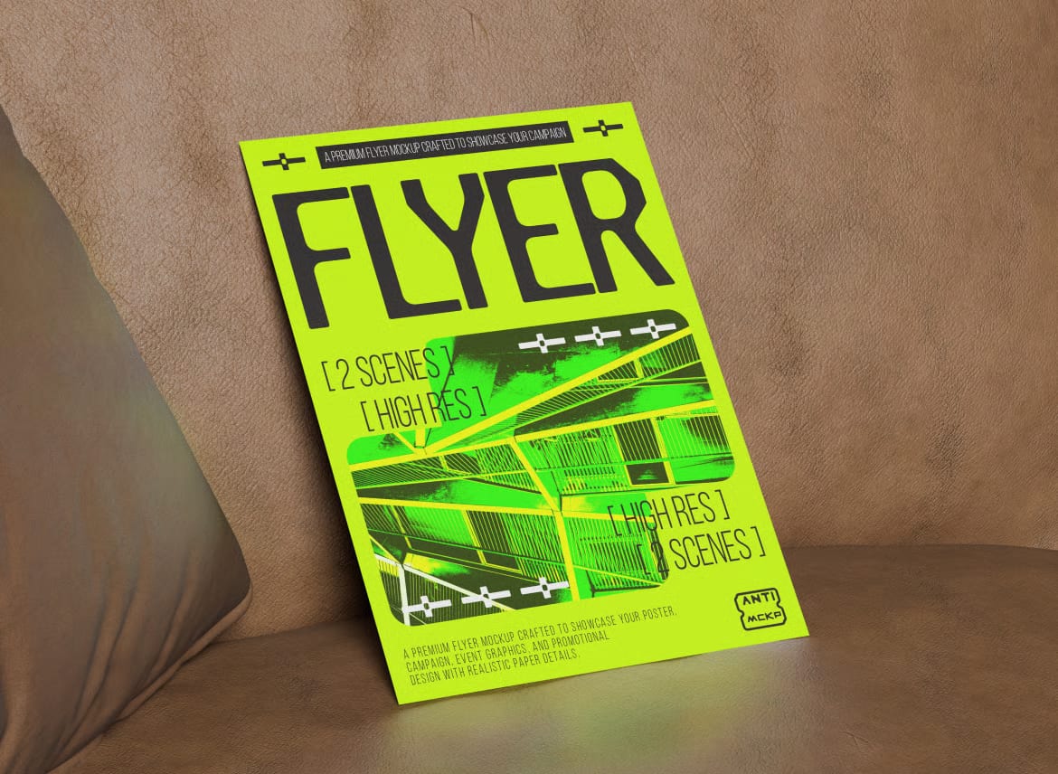 Free A5 Flyer Mockup 3