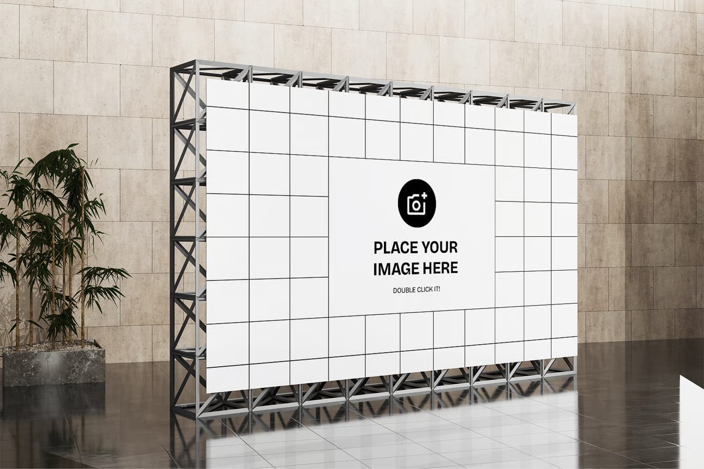 Free Big Backdrop Panel Mockup 002 3